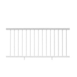 NewTechWood Allure 96 in. x 42 in. White Aluminum Preassembled Railing Kit