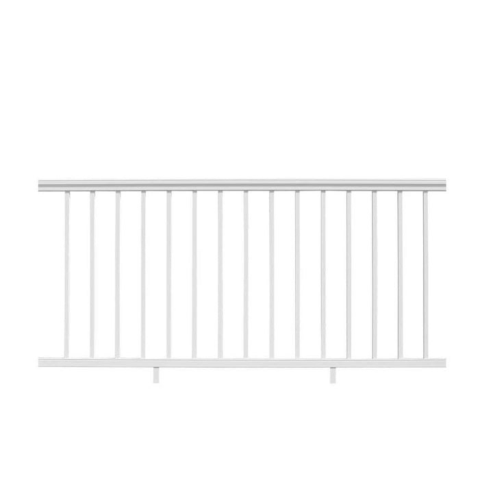 NewTechWood Allure 96 in. x 42 in. White Aluminum Preassembled Railing Kit
