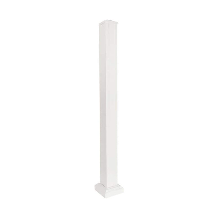 NewTechWood Allure 3 in. x 3 in. x 36 in. White Aluminum Deck Post Kit