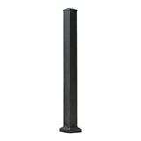 NewTechWood Allure 3 in. x 3 in. x 42 in. Black Aluminum Deck Post Kit
