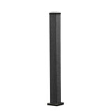 NewTechWood Allure 3 in. x 3 in. x 42 in. Black Aluminum Deck Post Kit
