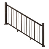 NewTechWood Allure 96 in. x 36 in. Bronze Aluminum Preassembled Stair Railing Kit