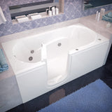Universal Tubs HD Series 60 in. Right Drain Step-In Walk-In Soaking Bath Tub with Low Entry Threshold - White