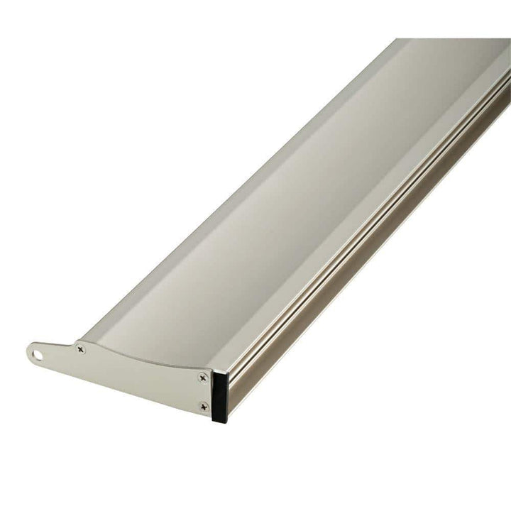 Delta 27 in. to 36 in. Semi-Frameless Contemporary Pivot Shower Door Track Assembly Kit in Bronze
