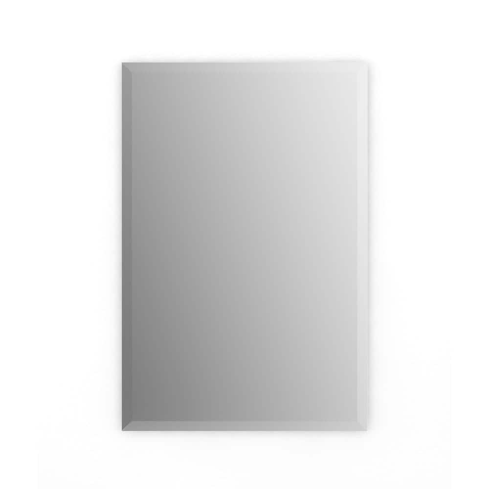 Delta 27 in. W x 41 in. H (L1) Frameless Rectangular Deluxe Glass Bathroom Vanity Mirror