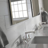 Delta 24 in. W x 36 in. H (M3) Frameless Rectangular Deluxe Glass Bathroom Vanity Mirror
