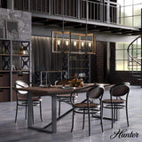 Hunter Woodburn 5-Light Noble Bronze Candlestick Chandelier