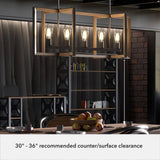 Hunter Woodburn 5-Light Noble Bronze Candlestick Chandelier
