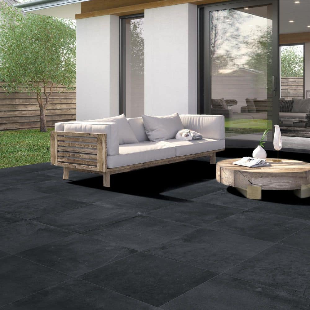 MSI Nolitan Carbon 3 cm x 24 in. x 24 in. Porcelain Paver Floor Tile (8 sq. ft./Case)