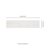 MSI Nora Ice Ledger Panel 6 in. x 24 in. Textured Matte Porcelain Wall Tile (528 sq. ft./Pallet)