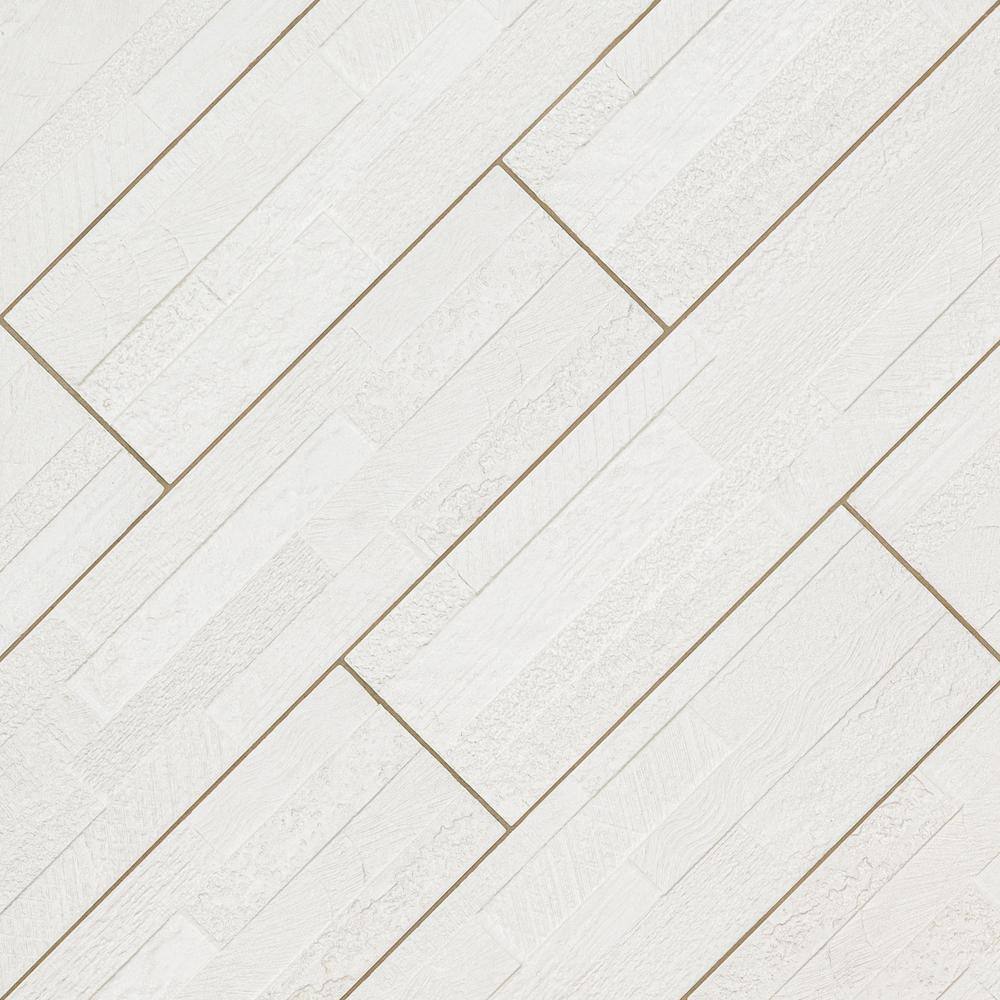 MSI Nora Ice Ledger Panel 6 in. x 24 in. Textured Matte Porcelain Wall Tile (528 sq. ft./Pallet)