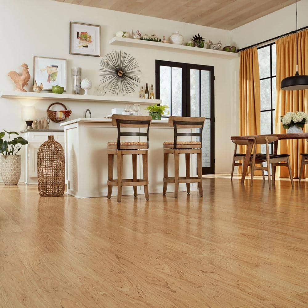Pergo Outlast+ Northern Blonde Maple 12 mm T x 5.2 in. W Waterproof Laminate Wood Flooring (13.74 sqft/case)