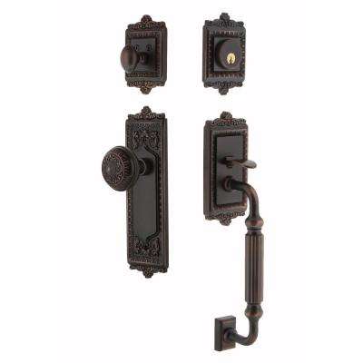 Constructor 
    Cerberus Polished Brass Entry Door Handleset with Double Handle - Super Arbor