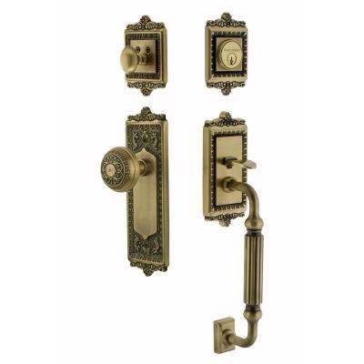 Kwikset 
    Arlington Satin Nickel Door Handleset without Deadbolt with Hancock Door Knob - Super Arbor
