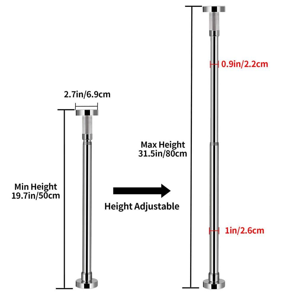 Numhew Adjustable Stainless Steel Undermount Sink Bracket - 2-Pack