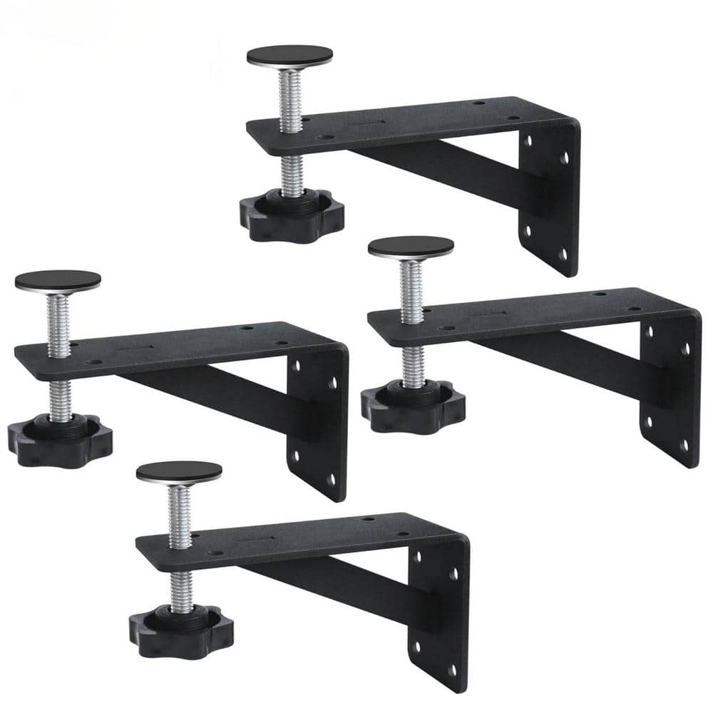 Numhew Undermount Sink Brackets 4-Pack - Adjustable Rust-Resistant Support Kit