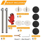Numhew Adjustable Stainless Steel Undermount Sink Bracket Kit