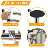 Numhew Adjustable Stainless Steel Undermount Sink Bracket Kit