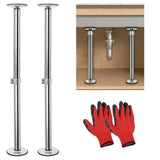 Numhew Adjustable Stainless Steel Undermount Sink Bracket Kit