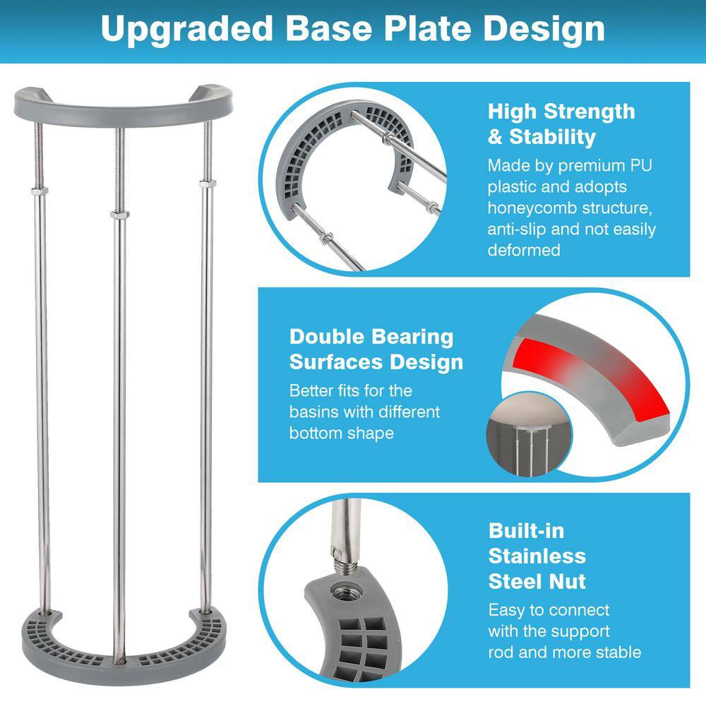 Numhew Adjustable Undermount Sink Support Brackets