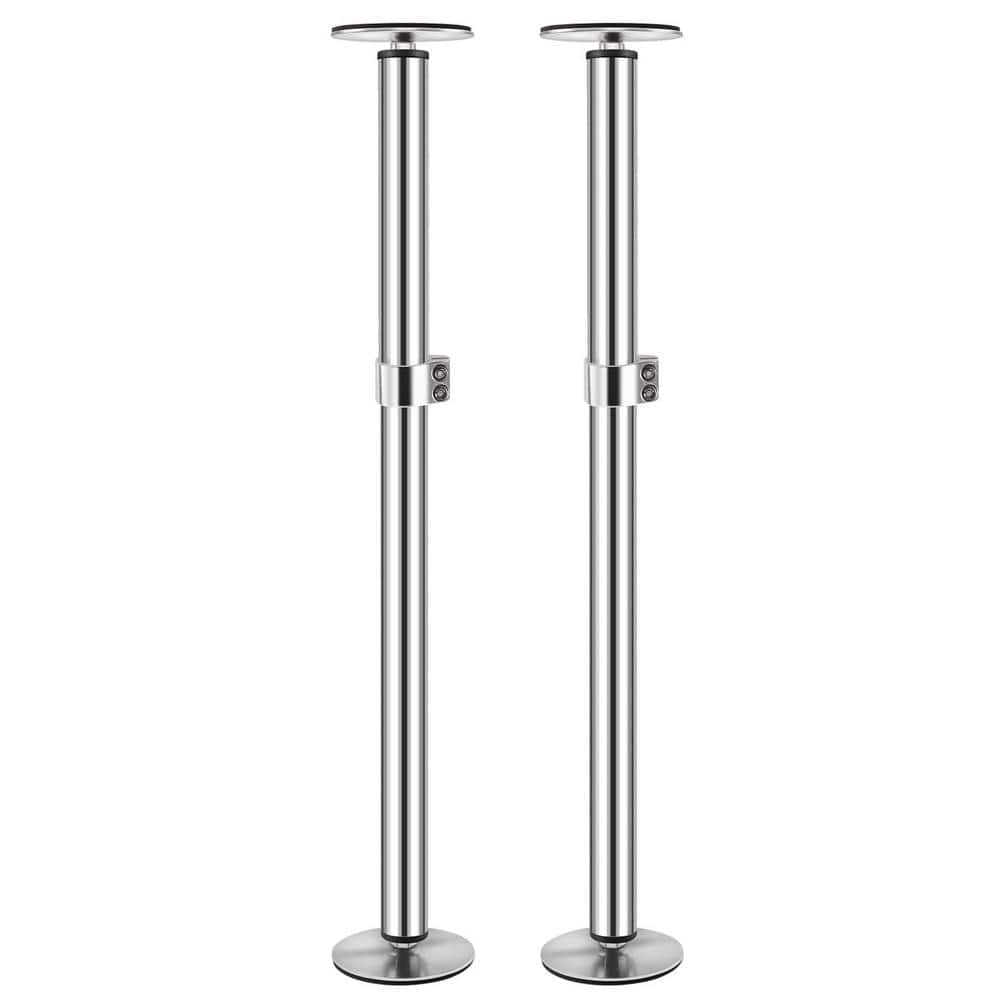 Numhew Adjustable Stainless Steel Undermount Sink Brackets Support Pole (2-Pack)