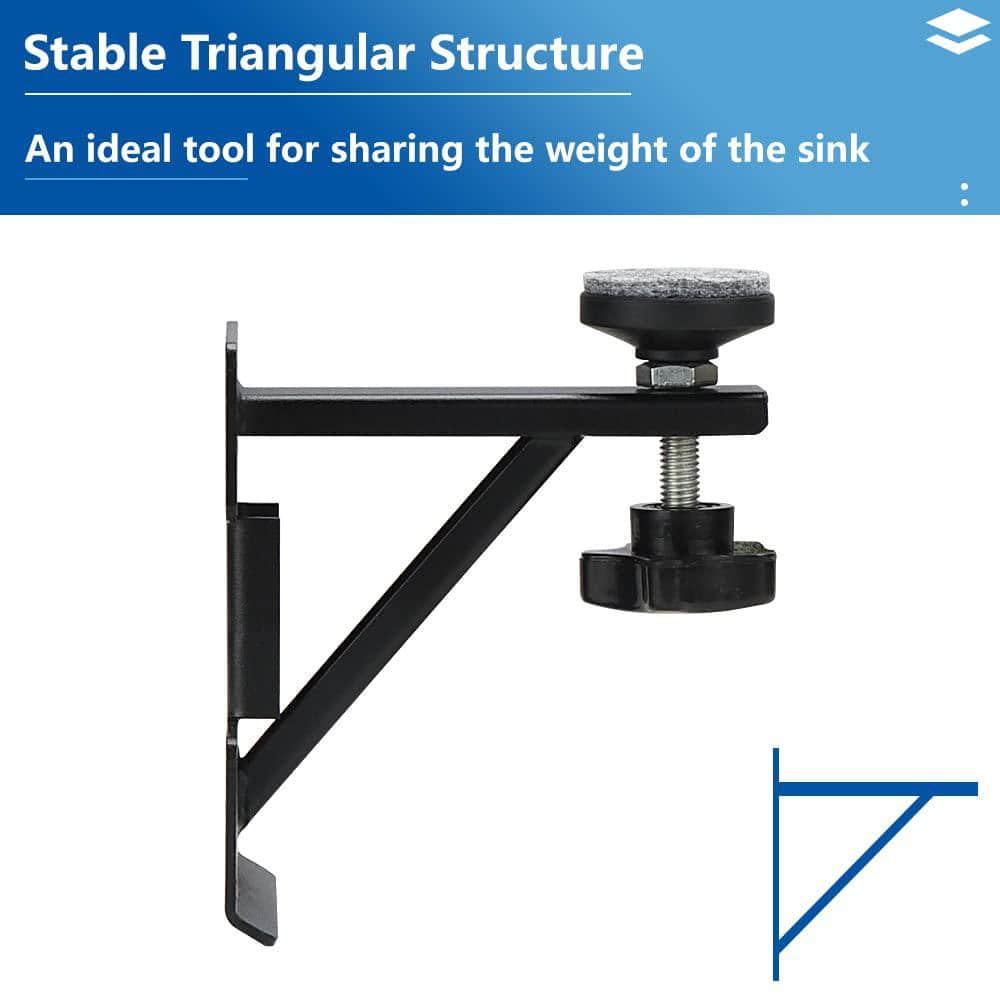 Numhew Sink Repair Kit: Adjustable Undermount Sink Brackets (4-Pack)