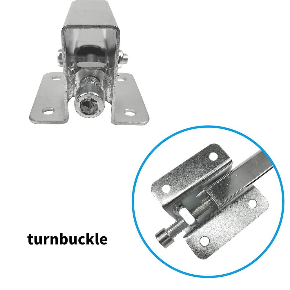 Numhew 12.5 in. H x 4 in. W x 2 in. D Silver Steel Undermount Sink Brackets, Sink Repair Kit System (6-Pack)