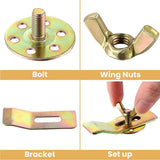 Numhew Gold Undermount Sink Clips Mounting Kit - 12 Pack