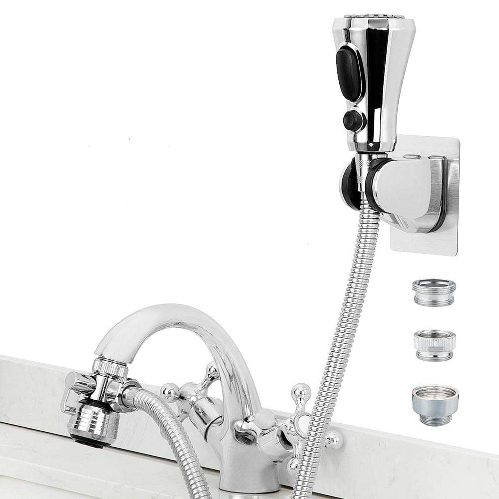 Numhew Sink Faucet Sprayer Set with 59-inch Hose, Water Saving Aerator