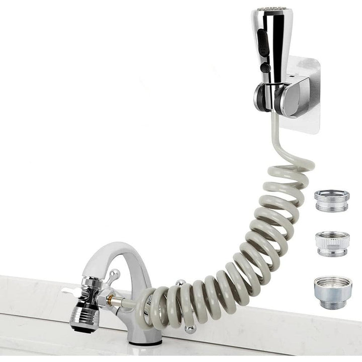 Numhew Kitchen Sink Sprayer Hose Attachment with Flexible Recoil Hose