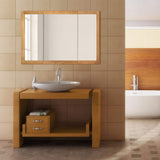 Design House Richland 48 in. x 30 in. 4-4/5 in. Surface-Mount Tri-View Bathroom Medicine Cabinet in Nutmeg Oak