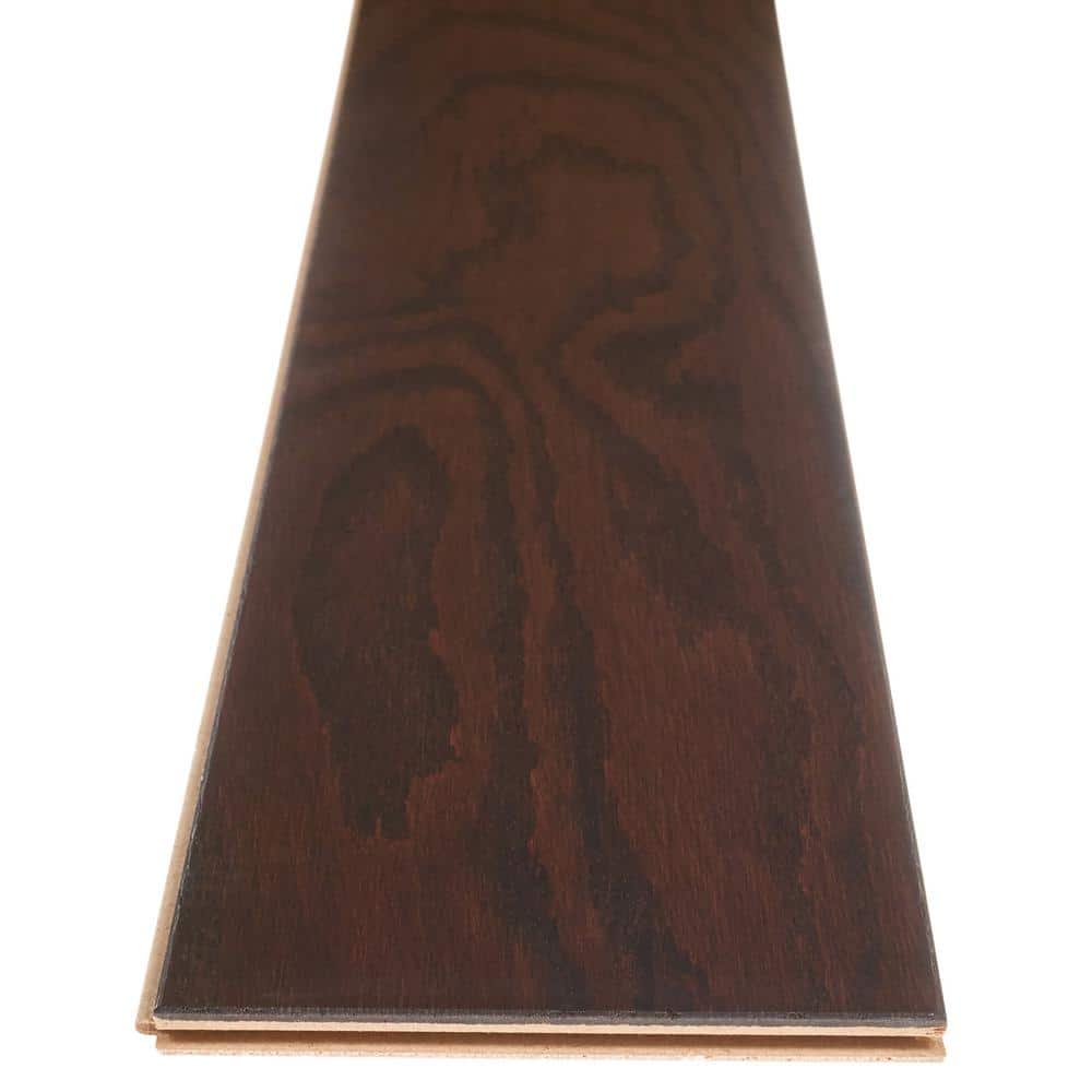 Shaw Bradford 5 Nutmeg Red Oak 3/8 In. T X 5 in. W Tongue and Groove Smooth Engineered Hardwood Flooring (23.66 sq.ft./case)