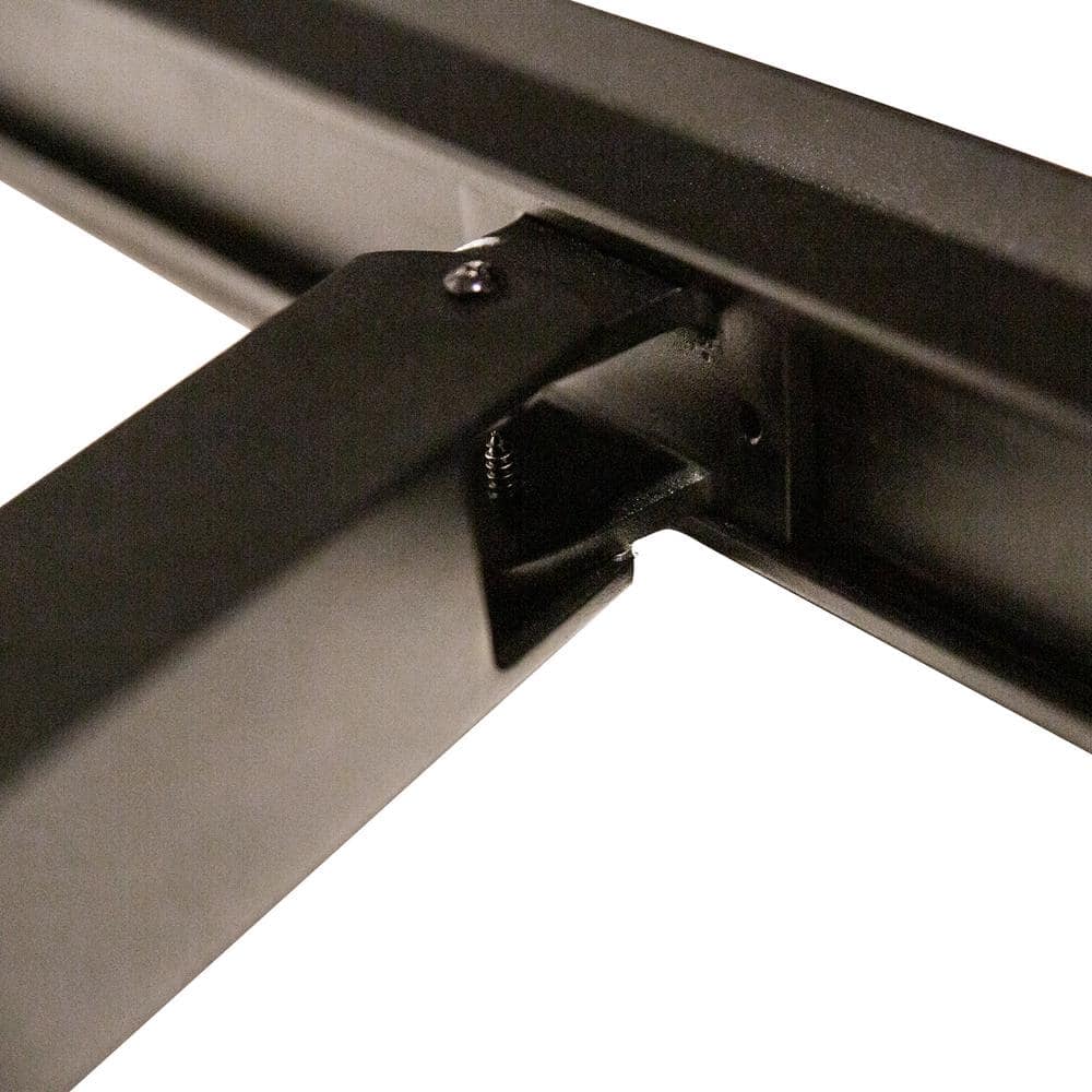 NUVO IRON 34.75 in. H x 48 in. W Black Aluminum Stair Railing Kit