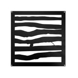 NUVO IRON 11 in. x 11 in. Black Cast Aluminum Branch Style Insert for Wooden Gate or Fence