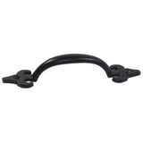 NUVO IRON Antique Colonial 10 in. Black Galvanized Steel Gate, Door, or Cabinet Handle