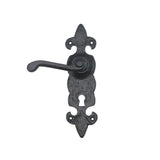 NUVO IRON Antique Colonial 7 in. Black Galvanized Steel Gate, Door, or Cabinet Handle