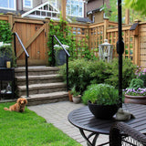 NUVO IRON Black Galvanized Steel Gate Pull Handle (24-Pack)