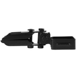NUVO IRON Legacy Collection Powder Coated Black Galvanized Steel Universal Swivel Brackets for Fence Panels