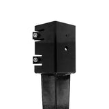NUVO IRON 4 in. x 4 in. Black Multi-Purpose Yard and Lawn Spike for In-Ground Post Support