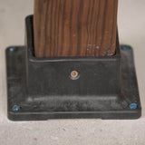 NUVO IRON 4 in. x 4 in. Black Plastic Multi-Purpose Post Base Anchor
