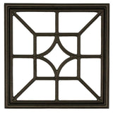 NUVO IRON EZ Install 6 Standard Fence Board Arched Pro Gate Frame with One 15 in. x 15 in. Square Diamond Insert