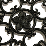 NUVO IRON EZ Install 6-Standard Fence Board Arched Pro Gate Frame with One 15 in. Dia Round Gate Insert