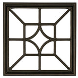 NUVO IRON EZ Install 8-Standard Fence Board Arched Pro Gate Frame with One 15 in. x 15 in. Square Diamond Insert