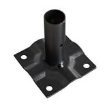 NUVO IRON Quick Fence Series 3 in. x 3 in. Metal Surface Fence Mount Plate