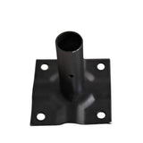 NUVO IRON Quick Fence Series 3 in. x 3 in. Metal Surface Fence Mount Plate
