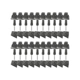 NUVO IRON Square Surface Mount Stair Railing Adapters for 3/4 in. Square Balusters (20-Piece)