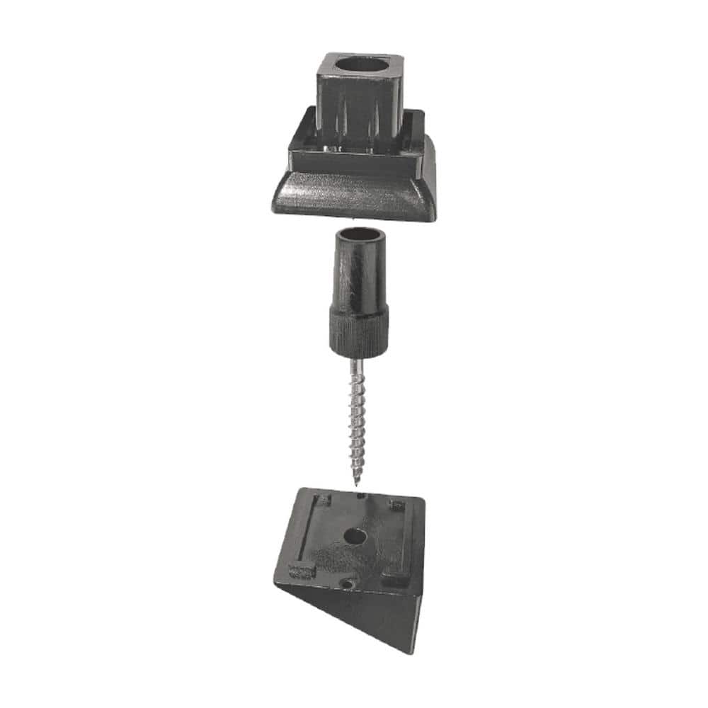 NUVO IRON Square Surface Mount Stair Railing Adapters for 3/4 in. Square Balusters (20-Piece)