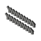 NUVO IRON 3/4 in. Heavy Duty Black Plastic Stair Rail Adapter Connectors for Round Balusters (20-Pack)