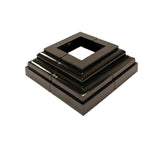 NUVO IRON Adjustable Decorative Post Plate Cover from 2 in. To 3-1/2 in.