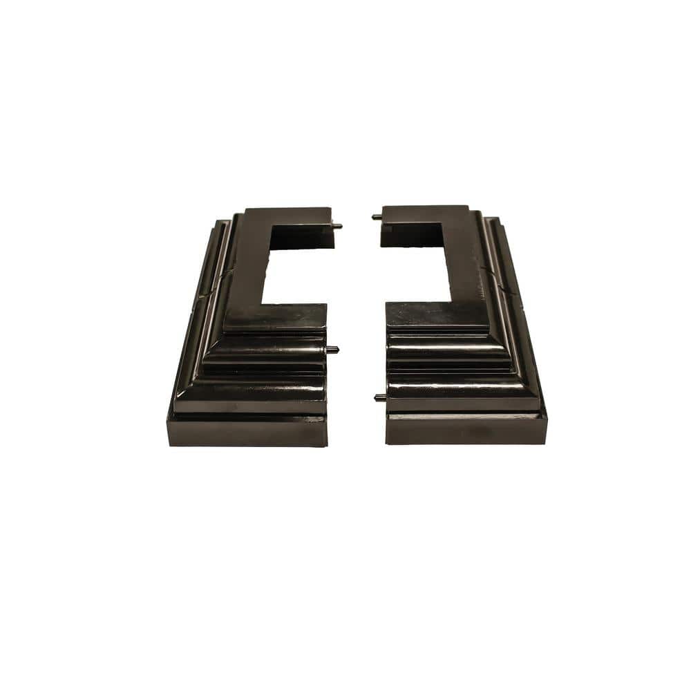 NUVO IRON Adjustable Decorative Post Plate Cover from 2 in. To 3-1/2 in.
